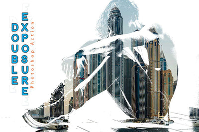6-In-1 Double Exposure Photoshop Actions Bundle - Artixty