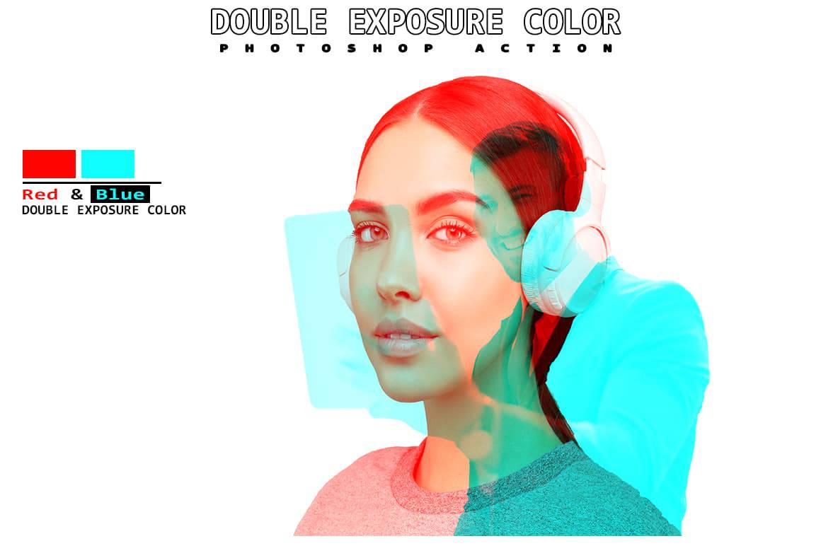 6-In-1 Double Exposure Photoshop Actions Bundle - Artixty