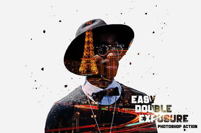 6-In-1 Double Exposure Photoshop Actions Bundle - Artixty