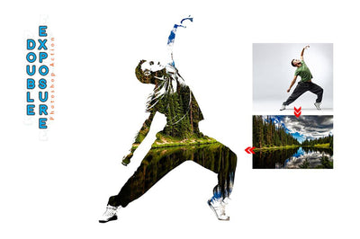 6-In-1 Double Exposure Photoshop Actions Bundle - Artixty