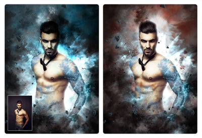 10-In-1 Lighting Explosions Photoshop Actions Bundle - Artixty