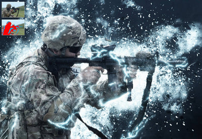 10-In-1 Lighting Explosions Photoshop Actions Bundle - Artixty