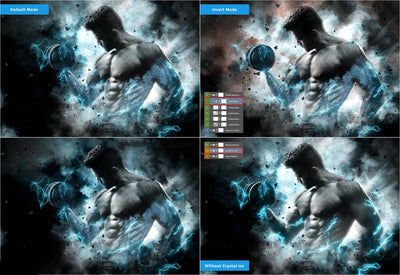 10-In-1 Lighting Explosions Photoshop Actions Bundle - Artixty