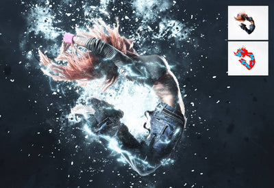10-In-1 Lighting Explosions Photoshop Actions Bundle - Artixty
