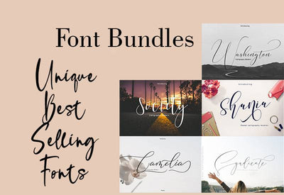 The Best Seller Fonts Bundle - 5 Cool Fonts - Artixty