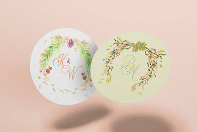 The Watercolor Monogram Illustration Bundle - Artixty