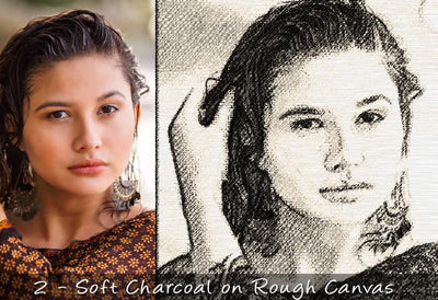 25 Realistic Charcoal Drawing & Sketching Effects - Artixty