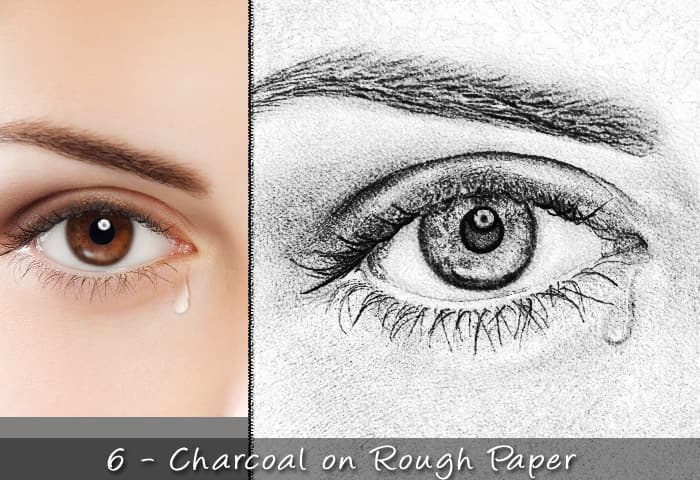 25 Realistic Charcoal Drawing & Sketching Effects - Artixty