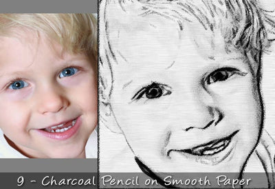 25 Realistic Charcoal Drawing & Sketching Effects - Artixty