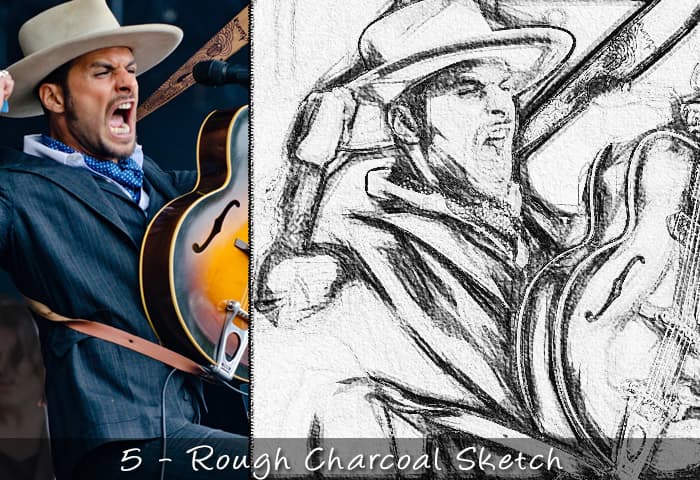 25 Realistic Charcoal Drawing & Sketching Effects - Artixty