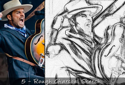 25 Realistic Charcoal Drawing & Sketching Effects - Artixty