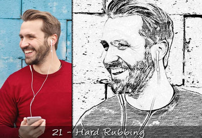 25 Realistic Charcoal Drawing & Sketching Effects - Artixty