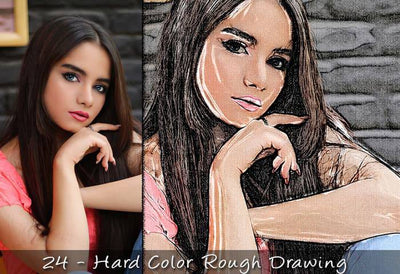 25 Realistic Charcoal Drawing & Sketching Effects - Artixty