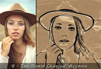 25 Realistic Charcoal Drawing & Sketching Effects - Artixty