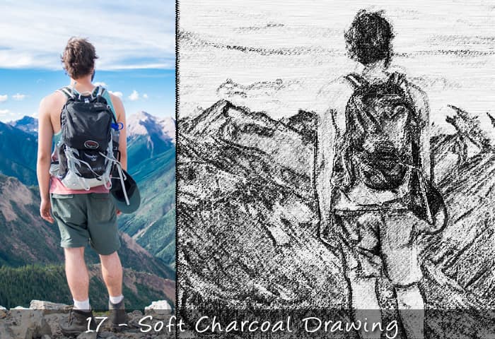 25 Realistic Charcoal Drawing & Sketching Effects - Artixty