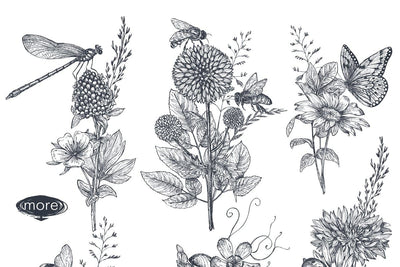 The Large Vector Flowers Bundle - 400+ Design Elements - Artixty