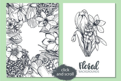 The Large Vector Flowers Bundle - 400+ Design Elements - Artixty