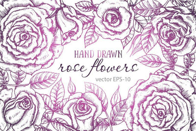 The Large Vector Flowers Bundle - 400+ Design Elements - Artixty