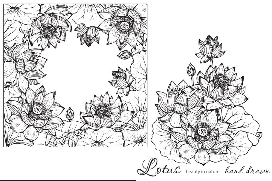 The Large Vector Flowers Bundle - 400+ Design Elements - Artixty