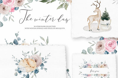 The Whole Shop Watercolor Bundle - 2500+ Elements - Artixty