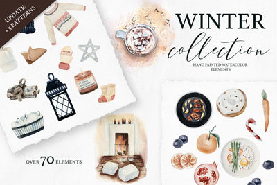 The Whole Shop Watercolor Bundle - 2500+ Elements - Artixty