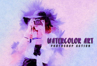 11-In-1 Elegant Watercolor Photoshop Actions Bundle - Artixty