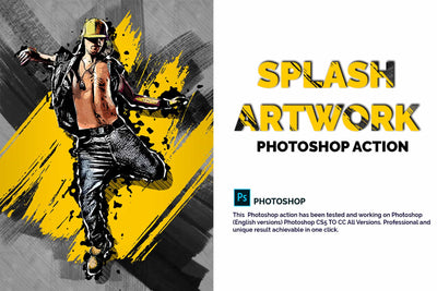 15 Wall Art Photoshop Actions Bundle - Artixty
