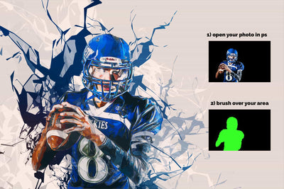 15 Wall Art Photoshop Actions Bundle - Artixty