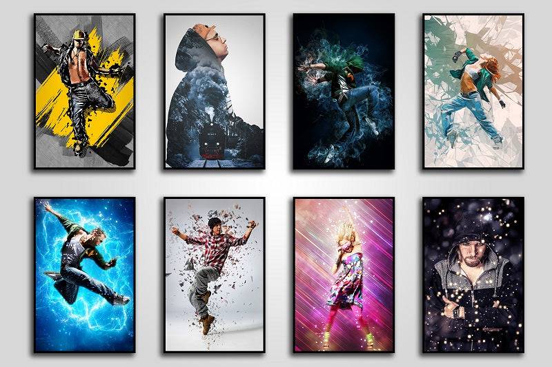 15 Wall Art Photoshop Actions Bundle - Artixty