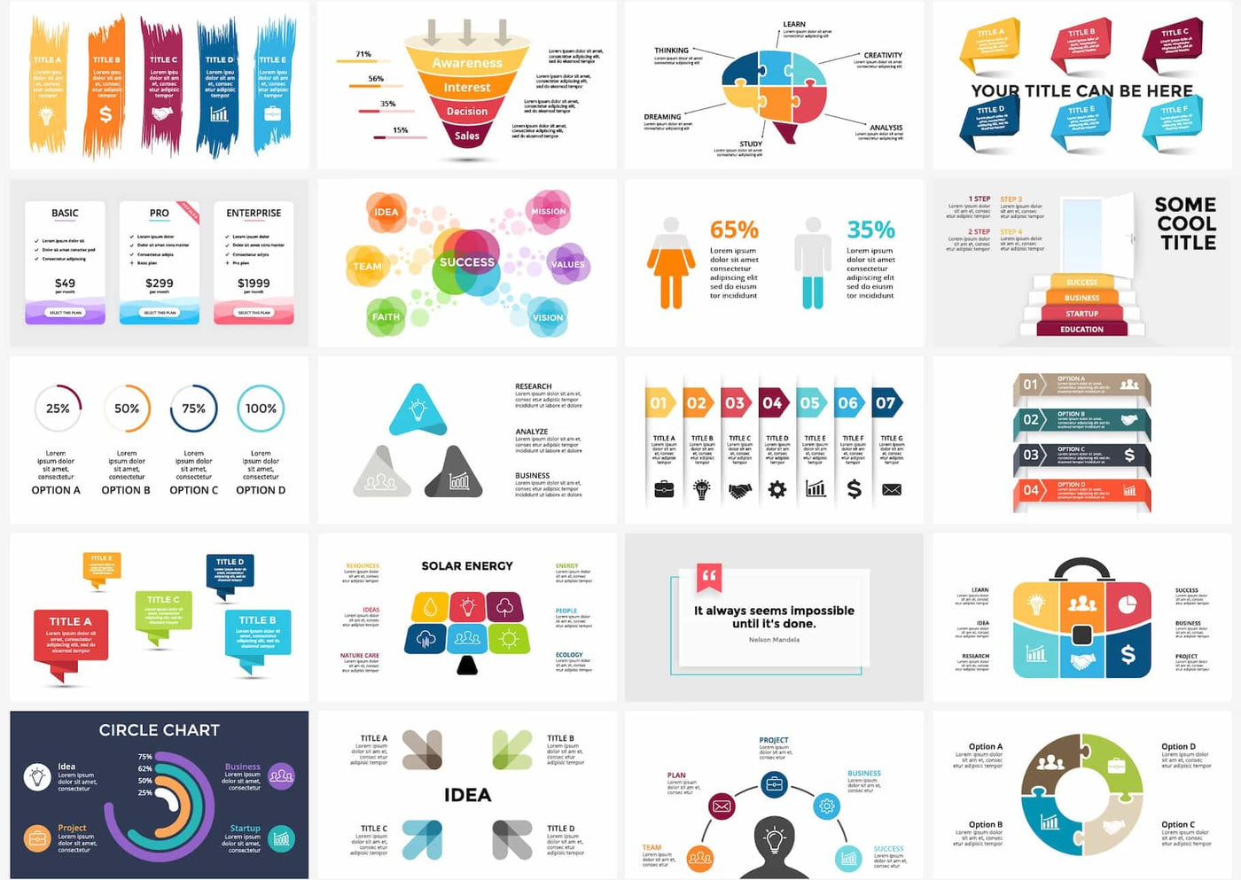 The Gigantic Bundle Of 2300 Infographics Elements - Artixty