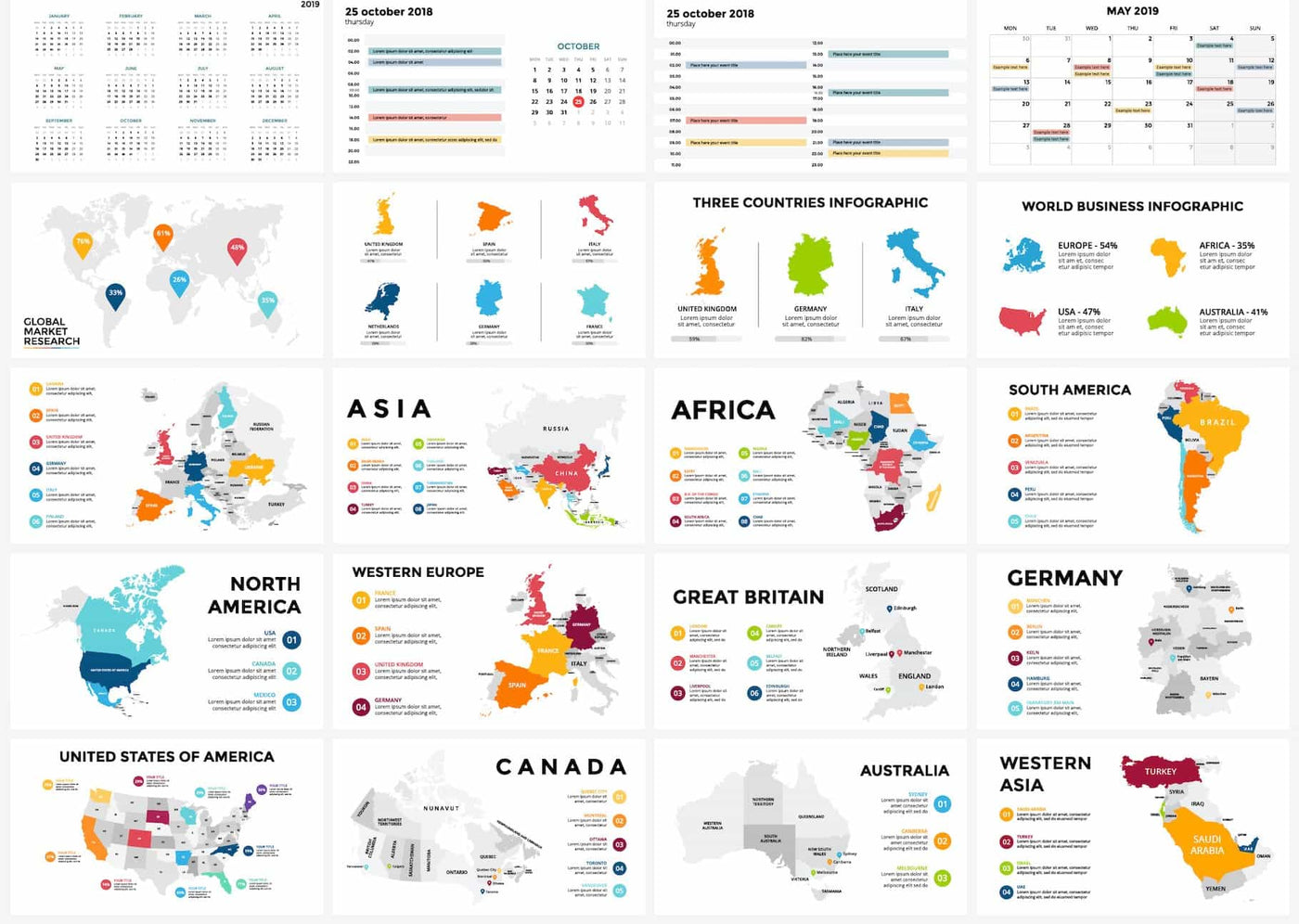 The Gigantic Bundle Of 2300 Infographics Elements - Artixty