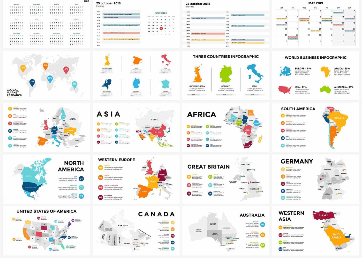 The Gigantic Bundle Of 2300 Infographics Elements - Artixty