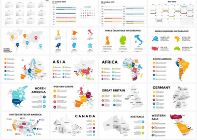 The Gigantic Bundle Of 2300 Infographics Elements - Artixty