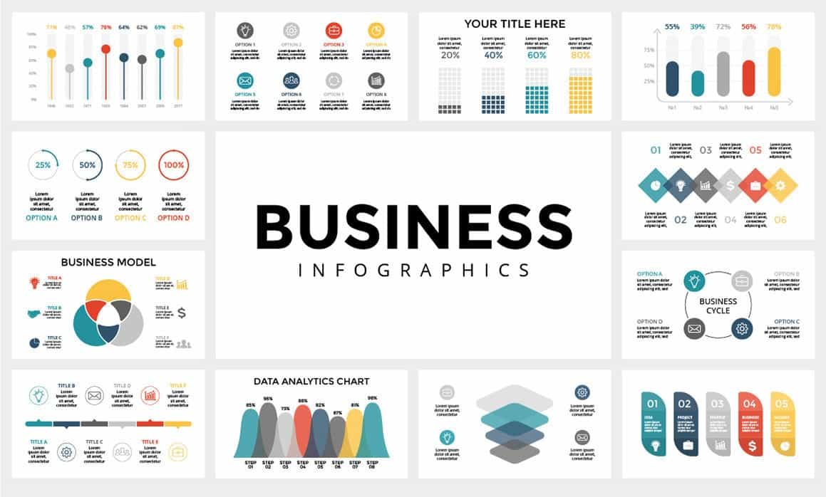 The Gigantic Bundle Of 2300 Infographics Elements - Artixty