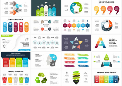 The Gigantic Bundle Of 2300 Infographics Elements - Artixty