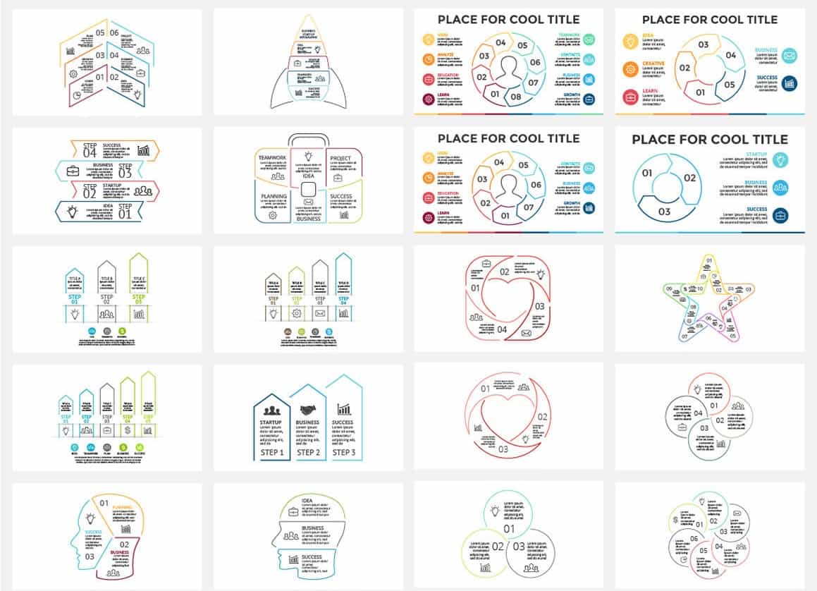 The Gigantic Bundle Of 2300 Infographics Elements - Artixty