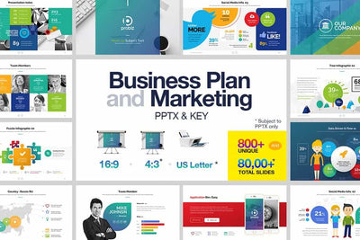 Entire Shop Presentation & Print Bundle  - 230+ Elements - Artixty