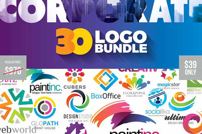 Entire Shop Presentation & Print Bundle  - 230+ Elements - Artixty