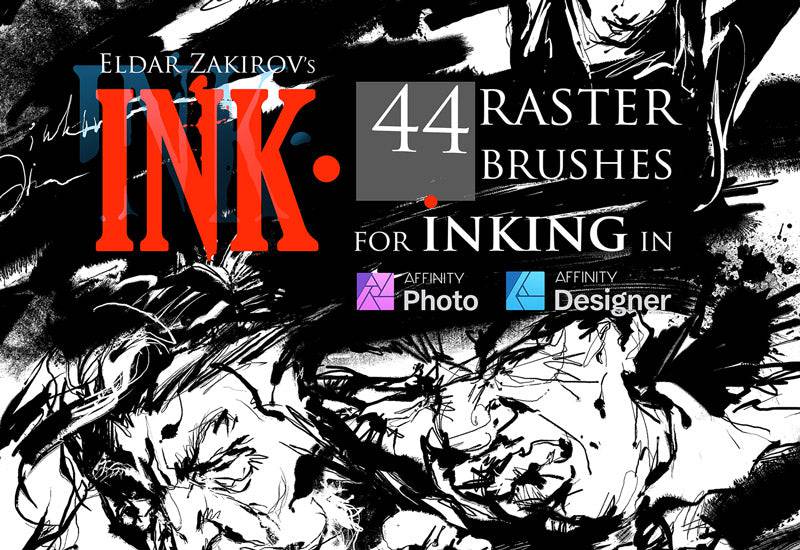 The Ink Brushes Bundle For Affinity Photo And Designer - Artixty