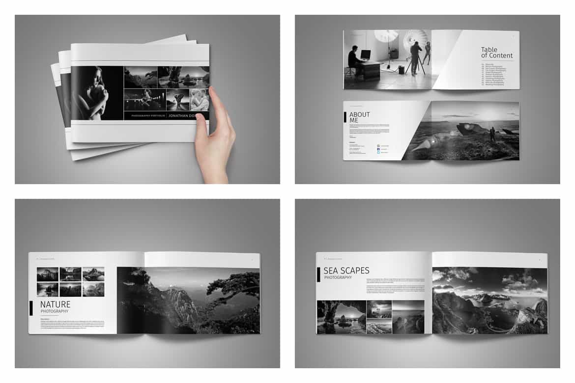 Photography Portfolio Template Bundle - Artixty