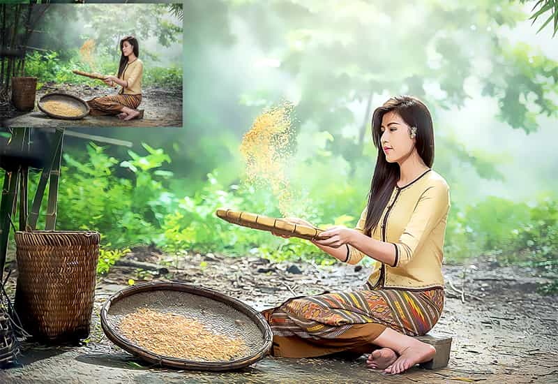 The Oil Canvas Photoshop Actions Bundle - Artixty
