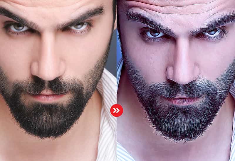 The Oil Canvas Photoshop Actions Bundle - Artixty