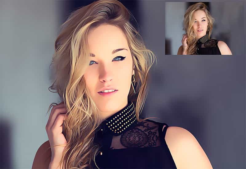 The Oil Canvas Photoshop Actions Bundle - Artixty