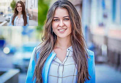 The Oil Canvas Photoshop Actions Bundle - Artixty