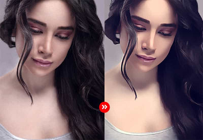 The Oil Canvas Photoshop Actions Bundle - Artixty