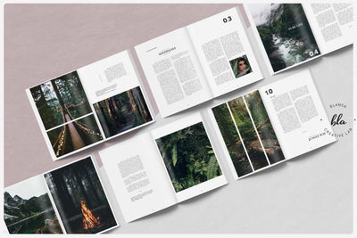 10 Fashionable Magazine Templates Bundle - Artixty