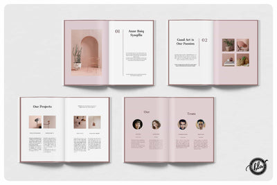 10 Fashionable Magazine Templates Bundle - Artixty