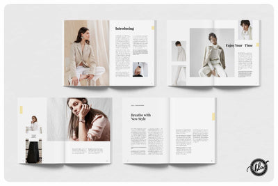 10 Fashionable Magazine Templates Bundle - Artixty