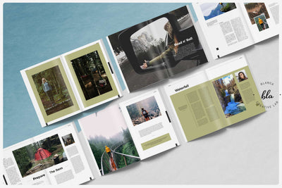 10 Fashionable Magazine Templates Bundle - Artixty