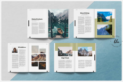 10 Fashionable Magazine Templates Bundle - Artixty